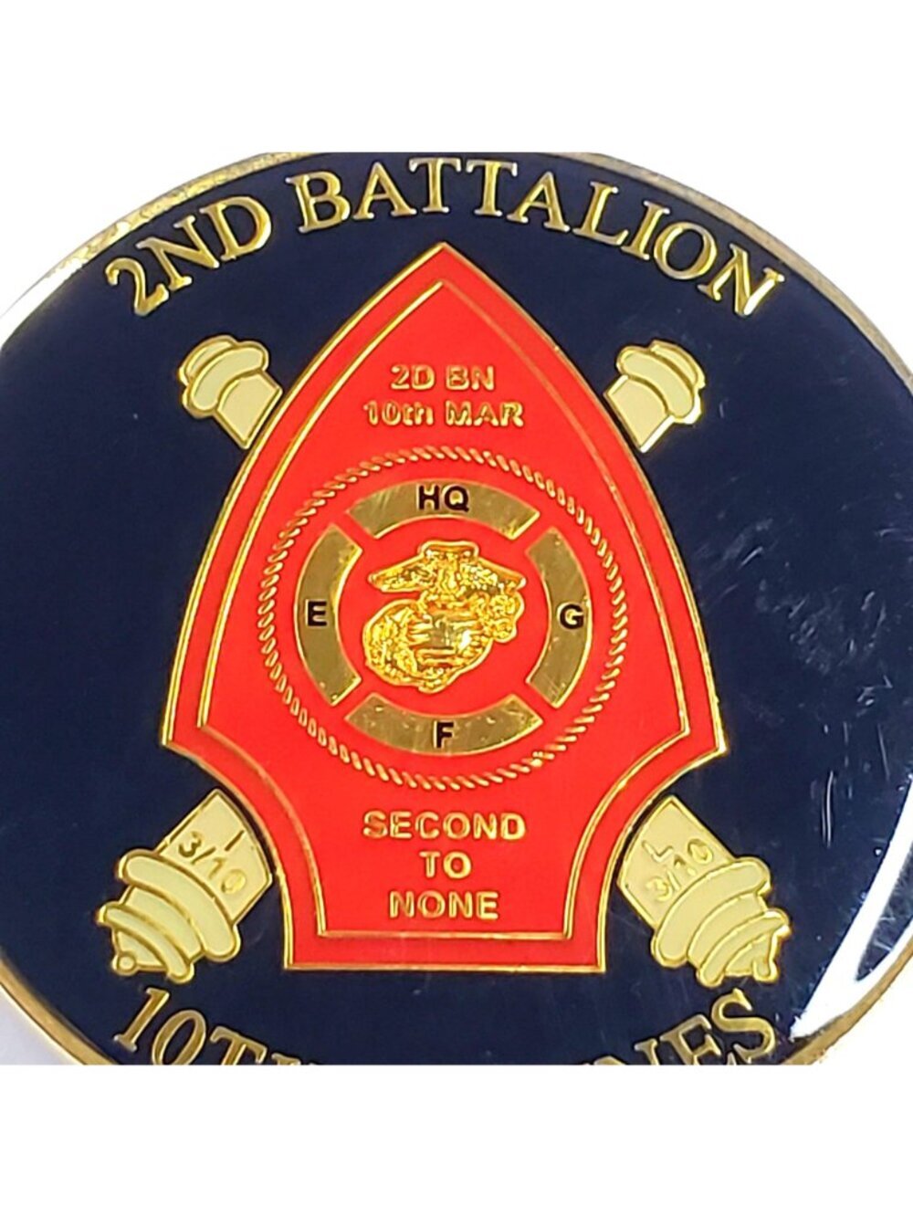 USMC 232nd Birthday Ball Challenge Coin 2nd Battalion 10th Marines 2007 EGA - Picture 7 of 7